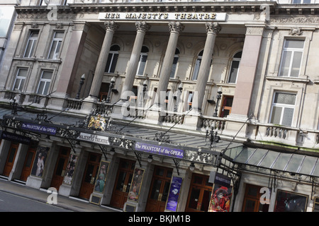 Designed by Charles Phipps and constructed in 1897,Her Majesty`s Theatre in Haymarket,London. Stock Photo